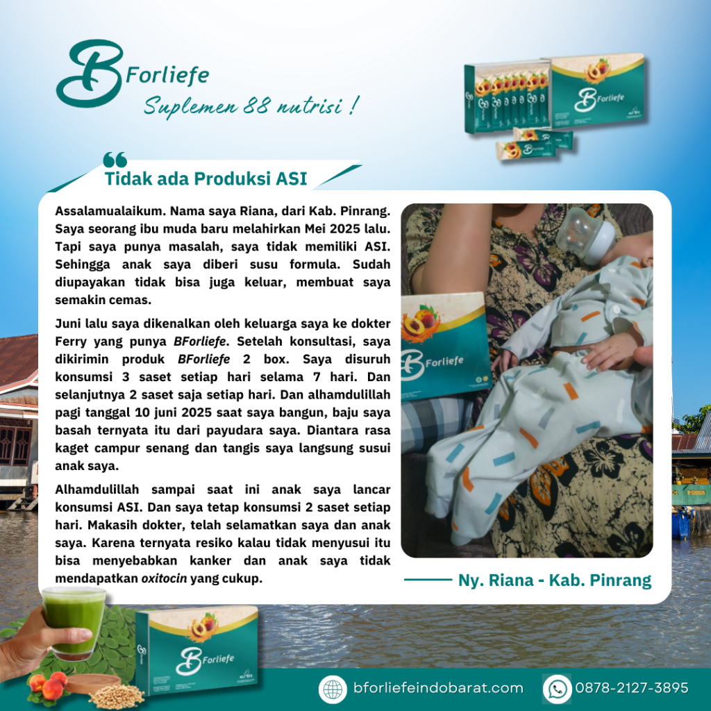 TIDAK ADA PRODUKSI ASI